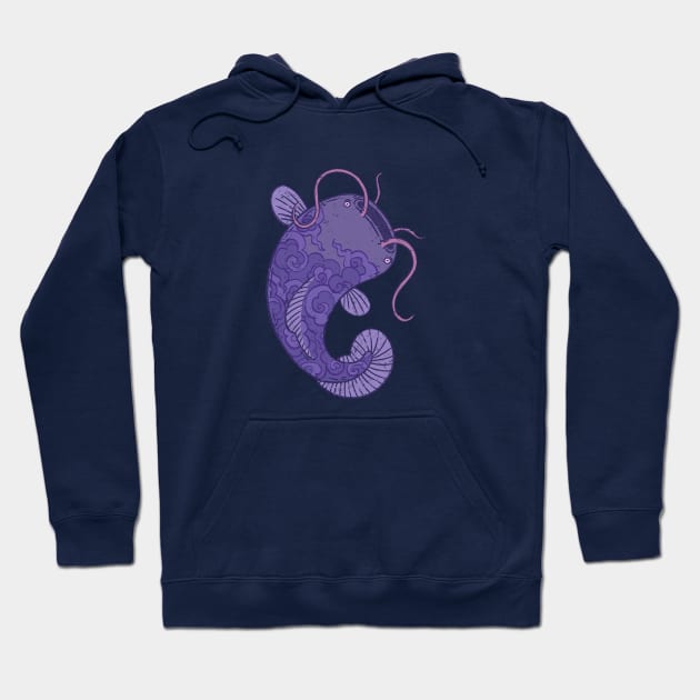 Jolly Catfish Hoodie by Marianne Martin